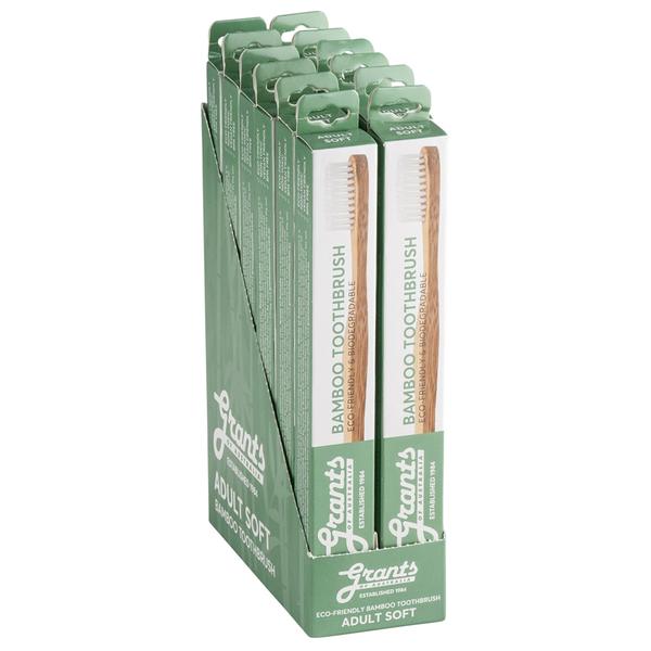 Bulk Buy Bamboo Toothbrush - 12 Toothbrushes