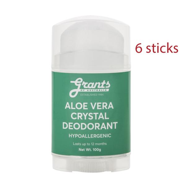 Crystal Deodorant - Aloe Vera - 100g - 6 sticks
